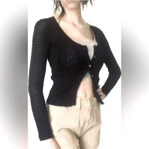 Guess Black Knit Cardigan